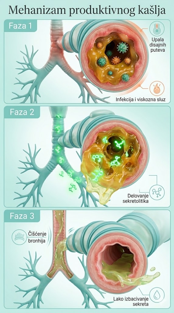 mehanizam produktivnog kašlja